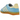 Adidas Gazelle Indoor Semi Blue Burst Almost Yellow baskets en vue latérale avec empeigne en daim bleu et semelle en gomme jaune
