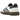 Baskets Adidas Handball Spezial White Black Gum vue de profil avec empeigne en cuir blanc, bandes noires et semelle en gomme