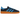 Adidas Handball Spezial Night Indigo Bright Blue Gum baskets vue latérale avec empeigne en daim bleu nuit, bandes bleu clair et semelle en gomme