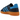 Adidas Handball Spezial Night Indigo Bright Blue Gum baskets vue latérale avec empeigne en daim bleu nuit, bandes bleu clair et semelle gomme