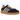 Adidas Handball Spezial Core Black Clear Pink baskets en vue latérale avec empeigne en daim noir, bandes roses et semelle en gomme classique.