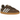 Adidas Samba Earth Strata Gum baskets en vue latérale classique avec une tige en daim marron, des bandes en cuir et une semelle en gomme naturelle.