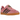 Adidas Gazelle Indoor Bliss Pink baskets en profil lateral avec une tige en suède rose clair, des détails sombres et une semelle en gomme