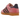 Adidas Gazelle Indoor Bliss Pink baskets en vue latérale avec une tige en daim rose, trois bandes blanches et une semelle en gomme marron
