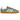 Adidas Samba OG Silver Green baskets vue latérale avec une tige argentée métallisée, des détails verts et une semelle en gomme classique