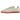 Adidas Samba OG Aluminum Gum baskets en vue latérale, avec une tige en nubuck gris, des détails en cuir blanc au talon et une semelle en gomme marron