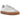 adidas Sambae Beige baskets en vue latérale avec empeigne en cuir beige, trois bandes classiques et une semelle plateforme en gomme distinctive