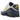 Nike Air Max 90 Neutral Grey Tour Yellow baskets vue latérale, avec empiècements en cuir gris, logo Nike jaune et unité Air visible au talon