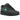 Nike Air Max 90 Black Clear Jade baskets vue latérale, avec base noire, détails turquoise et unité Air emblématique au talon sur semelle blanche