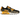 Nike Air Max 90 Premium Black University Gold Camo baskets vue latérale avec une base noire, un imprimé camouflage et des accents university gold.