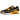 Nike Air Max 90 Premium Black University Gold Camo baskets vue latérale avec motif camouflage noir, détails en cuir et touche jaune sur la semelle.