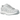 Nike P-6000 Summit White Vast Grey Wolf Grey baskets vue latérale avec empeigne blanche, détails en cuir gris et semelle intermédiaire blanche
