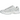 Nike P-6000 Summit White Vast Grey Wolf Grey baskets vue latérale en mesh blanc avec superpositions en cuir gris et semelle assortie