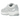 Nike P-6000 Summit White Vast Grey Wolf Grey baskets vue latérale avec empeigne en mesh blanc, détails gris et superpositions en cuir