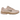 Nike P-6000 SE Fossil Stone Hemp Pink Oxford Ironstone baskets en vue latérale avec empeigne en mesh crème, détails rose pâle et design rayé.
