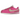 Nike Cortez Playful Pink baskets en vue latérale avec empeigne rose, détails blancs, logo swoosh et semelle en caoutchouc blanche