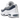 Nike Air Max 95 OG Diffused Blue baskets vue latérale avec une tige superposée dans les tons bleu et blanc et une unité Air visible dans la semelle