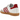 Adidas Samba OG White Burgundy Gum baskets vue latérale avec tige en cuir blanc, bandes bordeaux, bout en T en daim et semelle en gomme