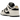 Baskets Nike Dunk Low Embossed Black Sail vue latérale avec empeigne en cuir noir texturé, semelle assortie et logo Swoosh blanc pour un look chic.
