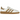 Adidas Handball Spezial Off White Gum baskets en profil avec tige en daim crème, bandes marron foncé et semelle extérieure en gomme.