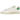 Adidas Stan Smith Sporty And Rich White Green baskets vue latérale avec tige en cuir blanc, contrefort vert et lacets blancs classiques.