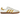 Adidas Samba Sporty And Rich White Bold Gold baskets en vue angulaire avec empeigne en cuir blanc, bandes dorées et semelle en gomme