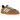 Baskets Adidas Handball Spezial Earth Strata vue de profil avec empeigne en daim marron, bandes Adidas blanches et semelle en gomme