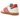 Adidas Samba OG White Solar Red Gum baskets vue latérale avec empeigne en cuir blanc, bandes rouges, daim et semelle gomme