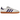 Adidas Samba OG White Energy Ink Gum baskets en vue latérale avec cuir blanc, bandes bleu foncé et semelle gomme classique