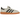 Adidas Handball Spezial Aluminium baskets vue latérale avec empeigne en daim gris, bandes Adidas blanches et semelle gomme classique