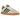 Adidas Handball Spezial Aluminium baskets en vue latérale avec empeigne gris clair, bandes Adidas blanches et semelle en gomme classique