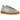 Adidas Handball Spezial Grey Cream White baskets vue latérale avec empeigne en daim gris, bandes en cuir blanc et semelle en gomme.