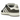 Adidas Campus 00s Charcoal Black White baskets en vue sous angle avec tige en daim noir, bandes en cuir blanc et lacets larges