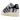 Baskets Adidas Superstar XLG Nanzuka Star Wars en vue latérale avec une tige blanche, un logo noir et les rayures dentelées emblématiques en noir et blanc.