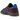 Baskets Adidas Handball Spezial Night Red Blue vue de côté avec empeigne en daim rouge, bandes adidas bleues et semelle gomme classique