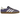 Adidas Gazelle Indoor Collegiate Purple baskets en vue latérale avec empeigne en daim violet, trois bandes classiques et la semelle gomme translucide