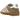 Adidas Gazelle Indoor Earth Strata Magic Beige baskets vue latérale avec empeigne en daim, bandes blanches classiques et semelle en gomme transparente