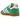 Adidas Gazelle Court Green Footwear White baskets en vue latérale, présentant une tige en daim vert, des bandes en cuir blanc et une semelle blanche