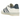 Adidas Gazelle Indoor White Preloved Ink baskets vue latérale avec empeigne en cuir blanc, détails bleu marine et semelle gomme