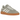 Adidas Handball Spezial Silver Pebble baskets en profil latéral avec empeigne en daim gris, bandes blanches emblématiques et semelle gomme rétro