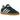Adidas Handball Spezial Mineral Green baskets vue latérale avec empeigne en daim vert, bandes Adidas blanches et semelle en gomme classique