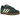 Adidas Samba Mineral Green Crystal Sand baskets en vue latérale avec empeigne en daim vert, détails crème et semelle en gomme marron classique.