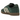Adidas Samba Mineral Green Crystal Sand baskets vue sous un angle montrant une empeigne en daim vert, une semelle gomme et des lacets blancs