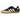 Adidas Samba LT Black White baskets en vue angulaire, tige en cuir noir, bout en T classique et semelle blanche emblématique avec détails dorés
