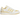 Adidas Forum Low CL Ivory Oat baskets de profil lateral avec une tige en cuir blanc et des accents beige