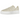 Adidas Gazelle Bold Wonder White baskets vue latérale avec tige blanc cassé, les trois bandes emblématiques et une semelle plateforme caractéristique.