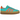 Adidas Gazelle Bold Mint Rush Impact Orange baskets de profil avec tige en daim vert menthe, details oranges et semelle double