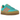 Adidas Gazelle Bold Mint Rush Impact Orange baskets vue latérale avec empeigne vert menthe, bandes orange, lacets et semelle plateforme épaisse