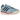 Adidas SL 72 RS Light Blue Better Scarlet baskets vue latérale avec empeigne bleu clair, bandes rouges, semelle intermédiaire blanche et gomme