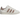 Adidas Campus 00s Chalk White Brown baskets vue latérale avec empeigne beige, bandes en cuir marron et larges lacets blancs.